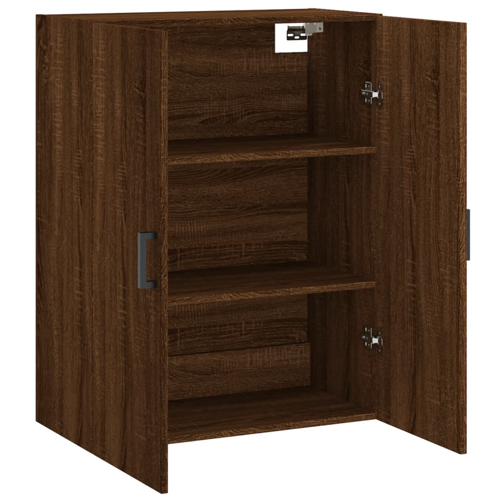 vidaXL Wandschrank Braun Eichen-Optik 69,5x34x90 cm