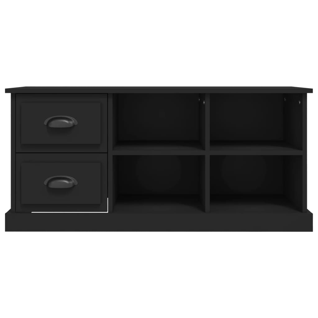 vidaXL TV-Schrank Schwarz 102x35,5x47,5 cm Holzwerkstoff