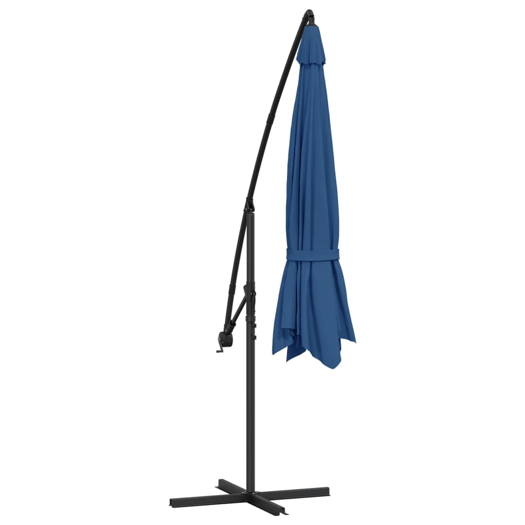 vidaXL Ampelschirm mit Aluminium-Mast 350 cm Blau