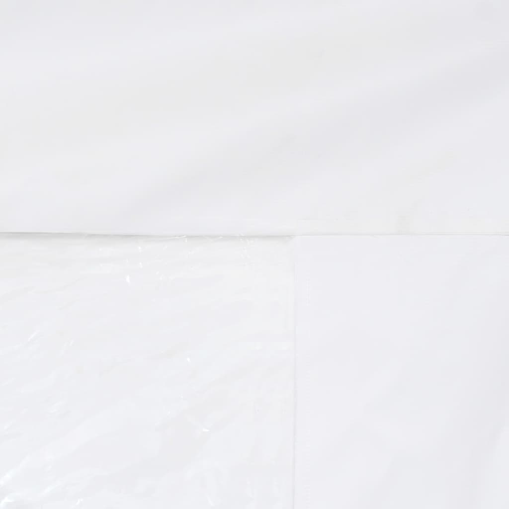 vidaXL Partyzelt-Seitenwand mit Fenster 2 x 2 m Weiß 550 g/m² PVC