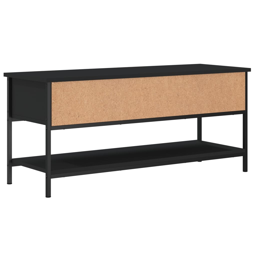 vidaXL TV-Schrank Schwarz 100x35x45 cm Holzwerkstoff