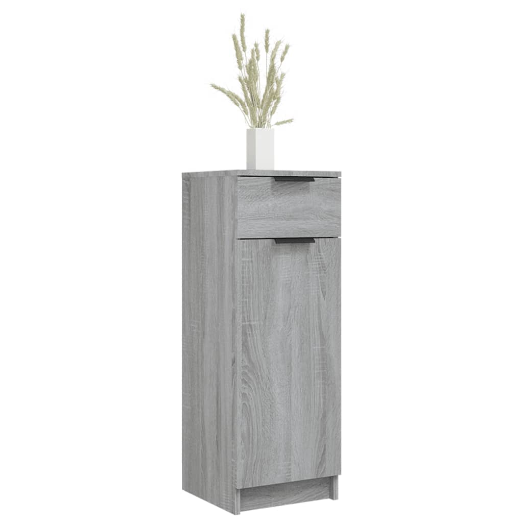 vidaXL Badschrank Grau Sonoma 32x34x90 cm Holzwerkstoff