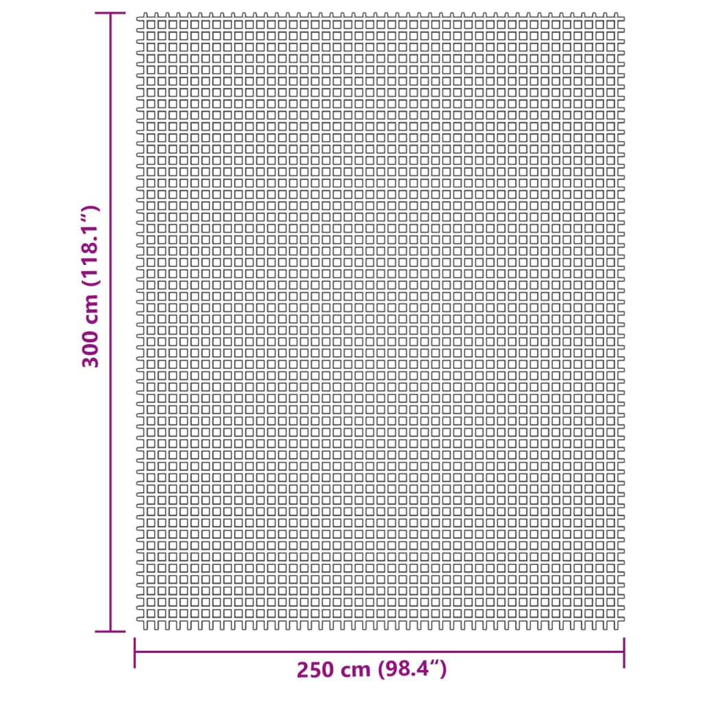 vidaXL Campingteppich Creme 3x2,5 m