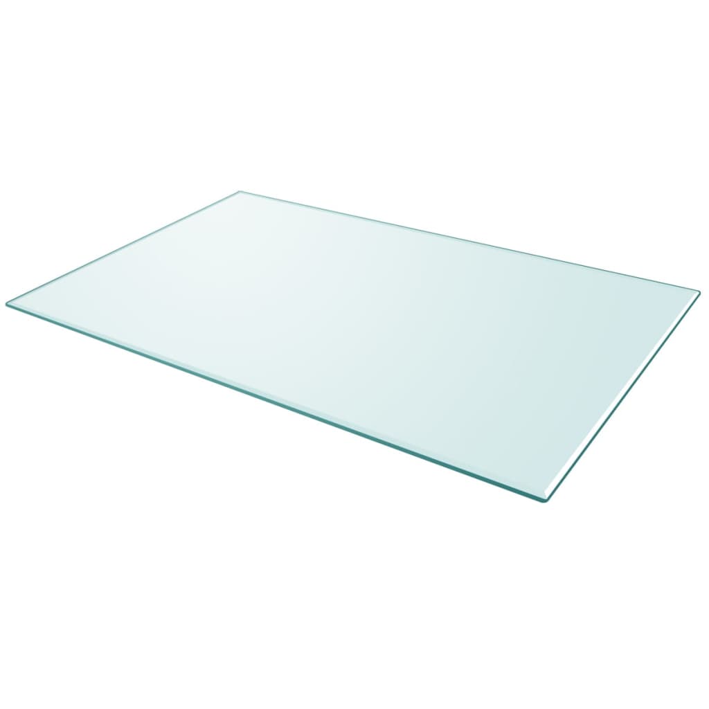 vidaXL Tischplatte aus gehärtetem Glas rechteckig 1000x620 mm