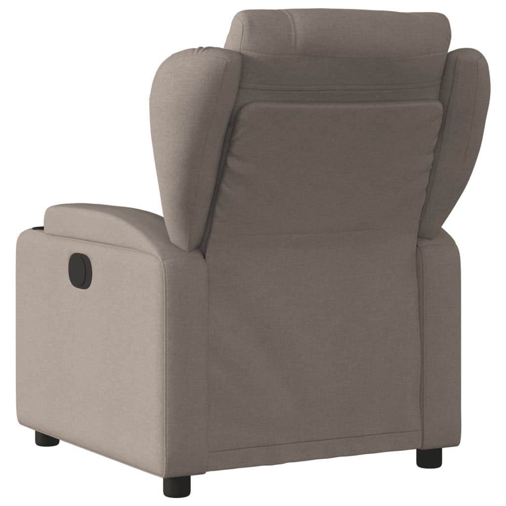 vidaXL Massagesessel Elektrisch Taupe Stoff