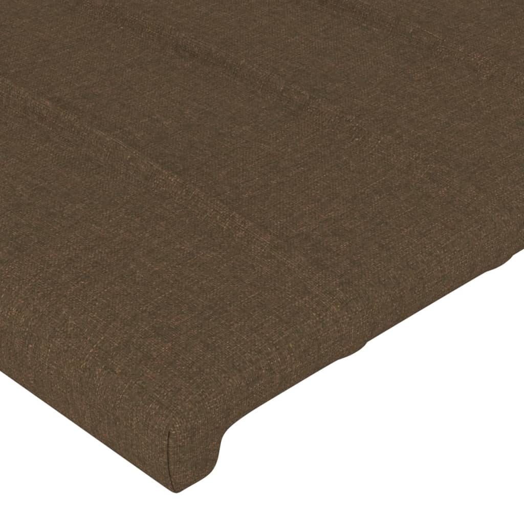 vidaXL Kopfteil mit Ohren Dunkelbraun 103x16x118/128 cm Stoff