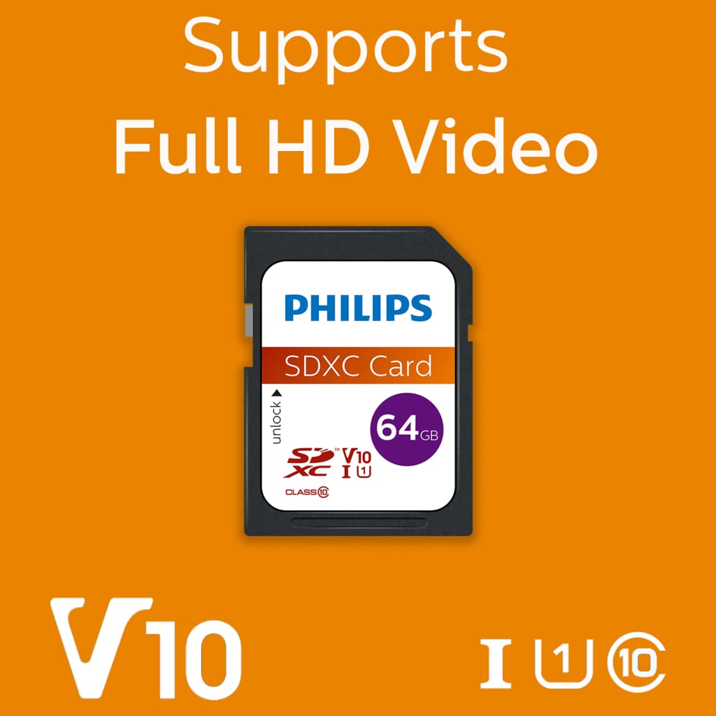 Philips SDXC Speicherkarte 64GB UHS-I U1 V10