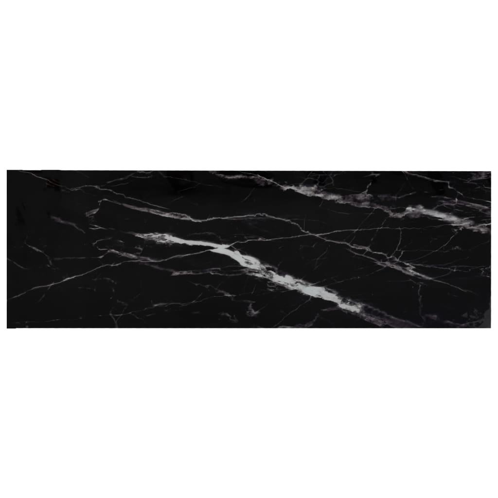 vidaXL Regal Marmor und Transparent 100x36x168 cm Gehärtetes Glas