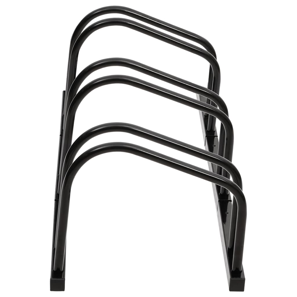 vidaXL Fahrradständer für 3 Fahrräder Schwarz Stahl