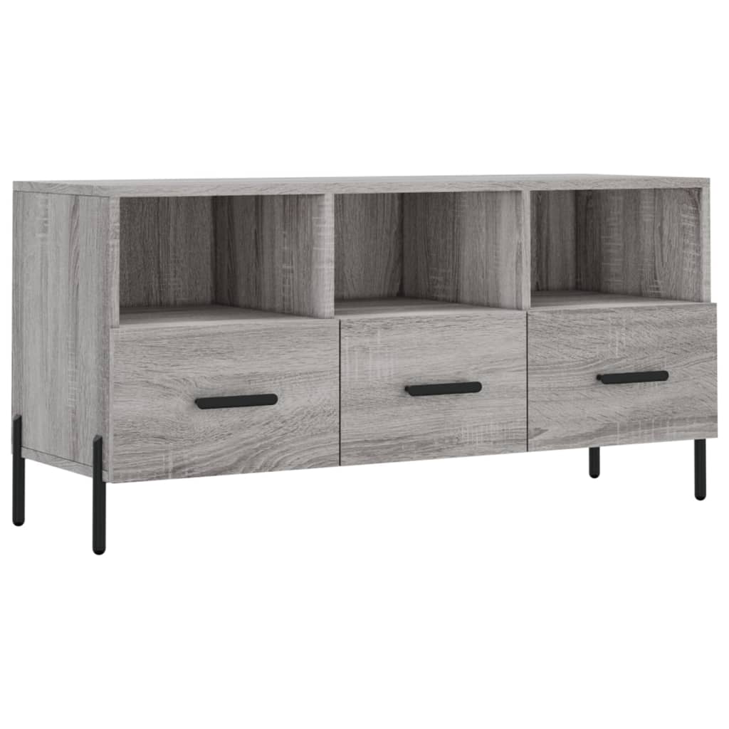 vidaXL TV-Schrank Grau Sonoma 102x36x50 cm Holzwerkstoff