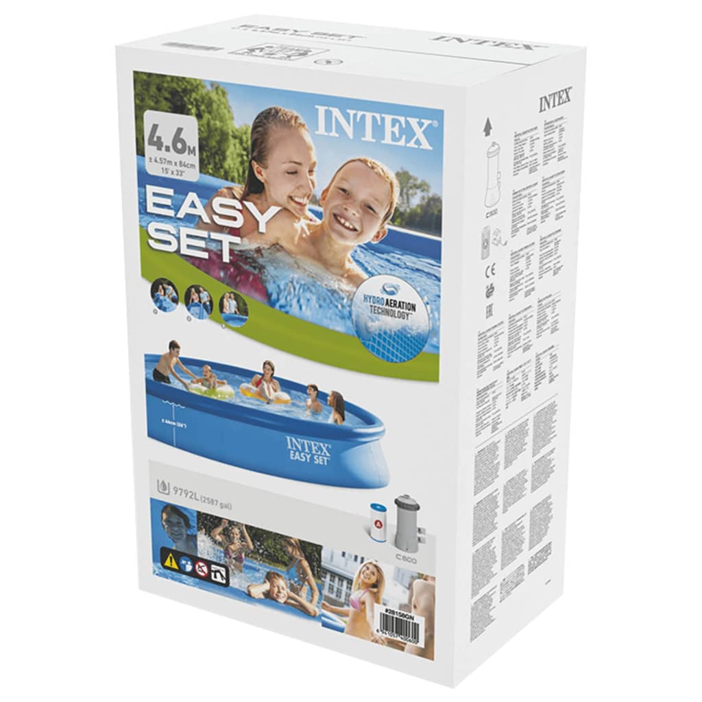 Intex Schwimmbecken Easy Set mit Filtersystem 457x84 cm