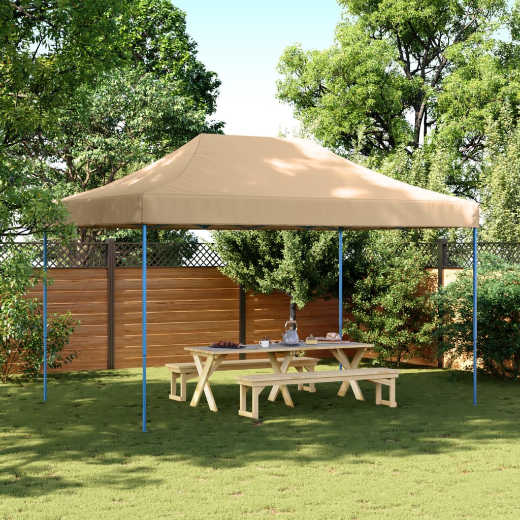 vidaXL Partyzelt Faltbar Pop-Up Beige 440x292x315 cm