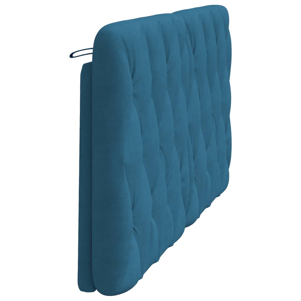 vidaXL Kopfteil-Kissen Blau 160 cm Samt