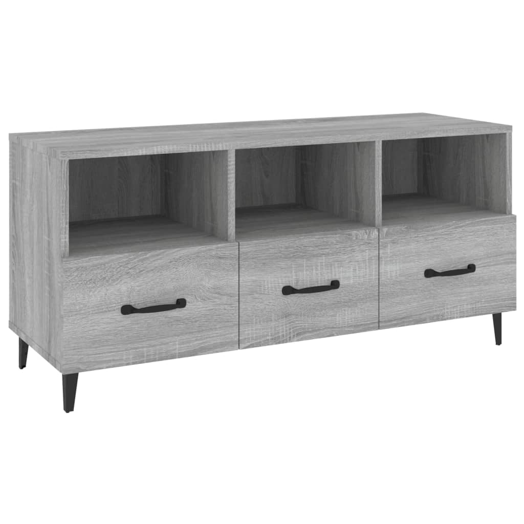 vidaXL TV-Schrank Grau Sonoma 102x35x50 cm Holzwerkstoff