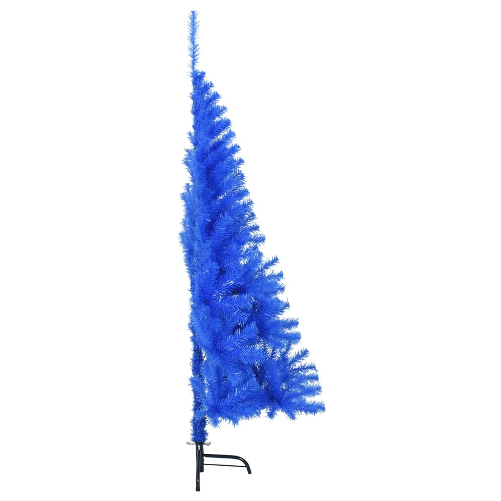vidaXL Künstlicher Halb-Weihnachtsbaum mit Ständer Blau 150 cm PVC