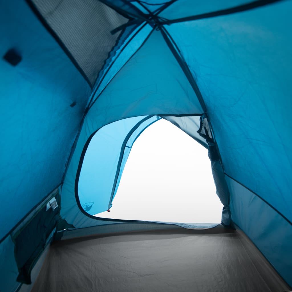 vidaXL Kuppel-Campingzelt 4 Personen Blau Wasserdicht