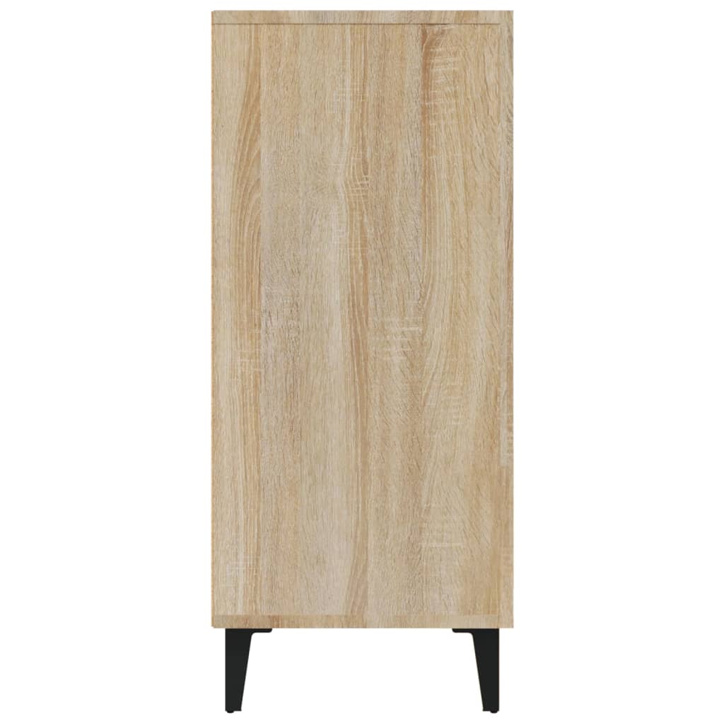 vidaXL Sideboard Sonoma-Eiche 90x34x80 cm Holzwerkstoff