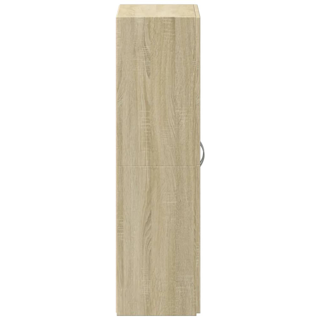 vidaXL Aktenschrank Sonoma-Eiche 60x32x115 cm Holzwerkstoff