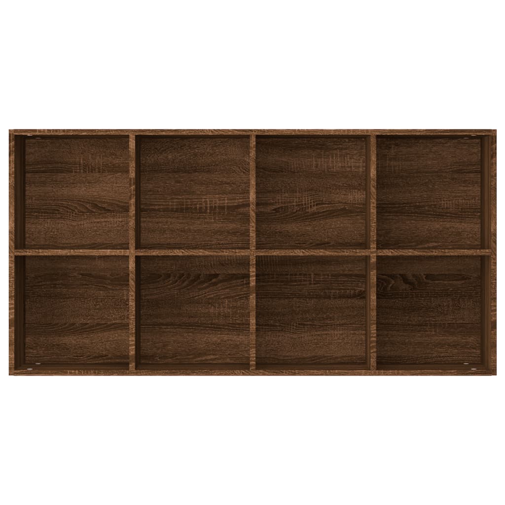 vidaXL Bücherregal/Sideboard Braun Eiche 66×30×130 cm Holzwerkstoff