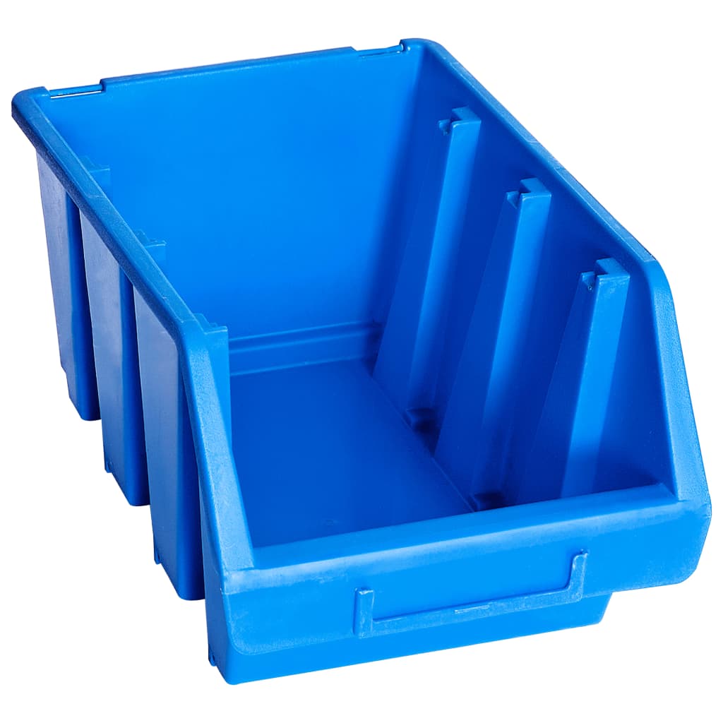 vidaXL Stapelboxen 20 Stk. Blau Kunststoff