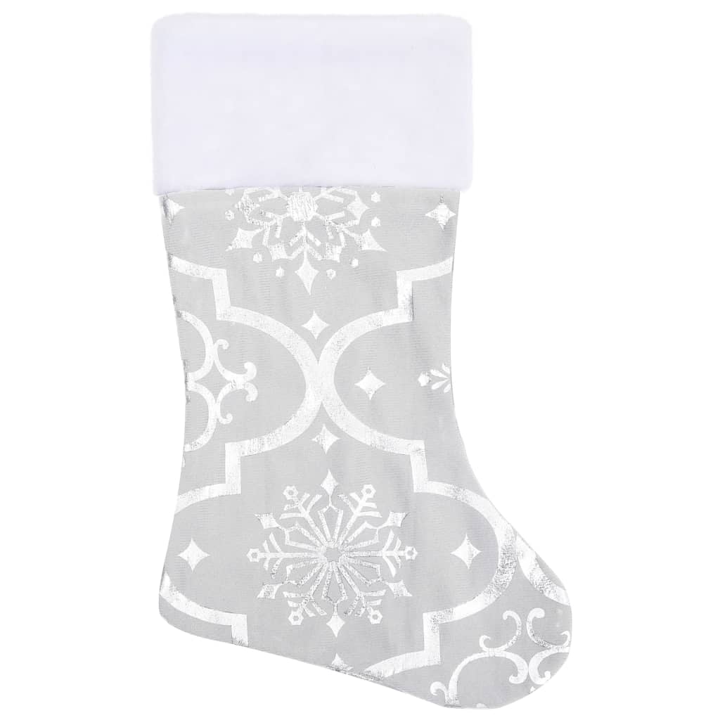 vidaXL Luxus-Weihnachtsbaumdecke mit Socke Weiß 122 cm Stoff