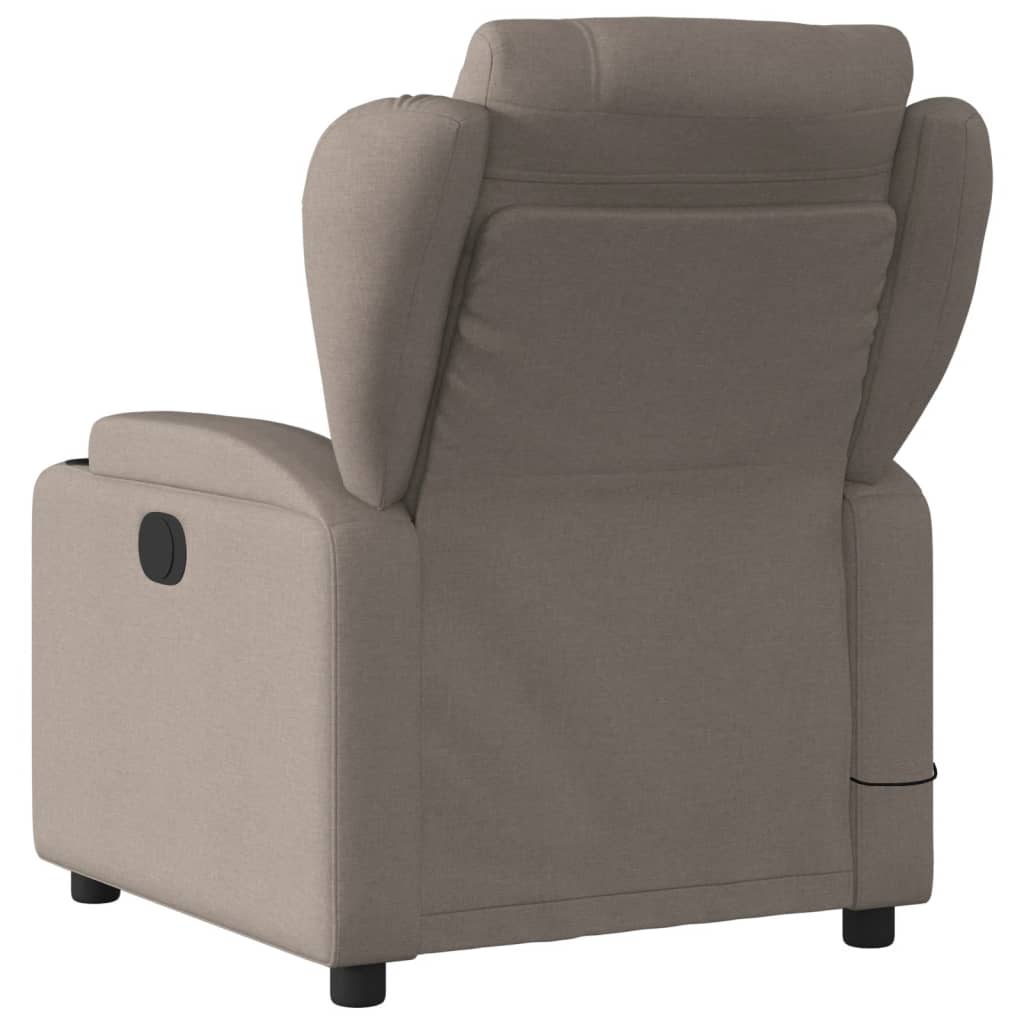 vidaXL Massagesessel Taupe Stoff