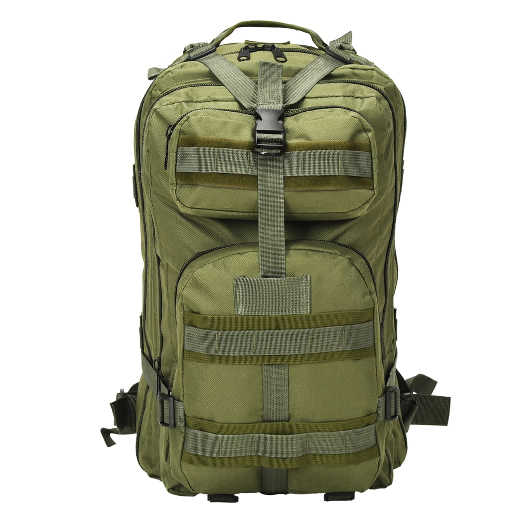 vidaXL Rucksack im Army-Style 50 L Olivgrün