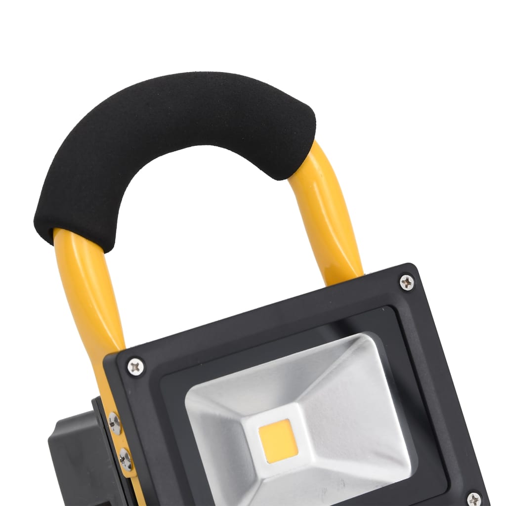 vidaXL LED-Strahler Wiederaufladbar mit Handgriff 10W Kaltweiß
