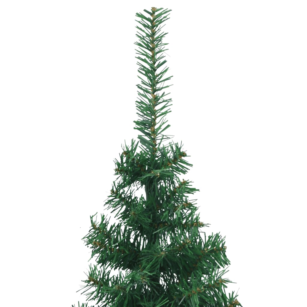 vidaXL Künstlicher Eck-Weihnachtsbaum Grün 180 cm PVC