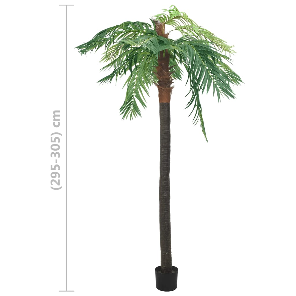 vidaXL Künstliche Palme Phönix mit Topf 305 cm Grün