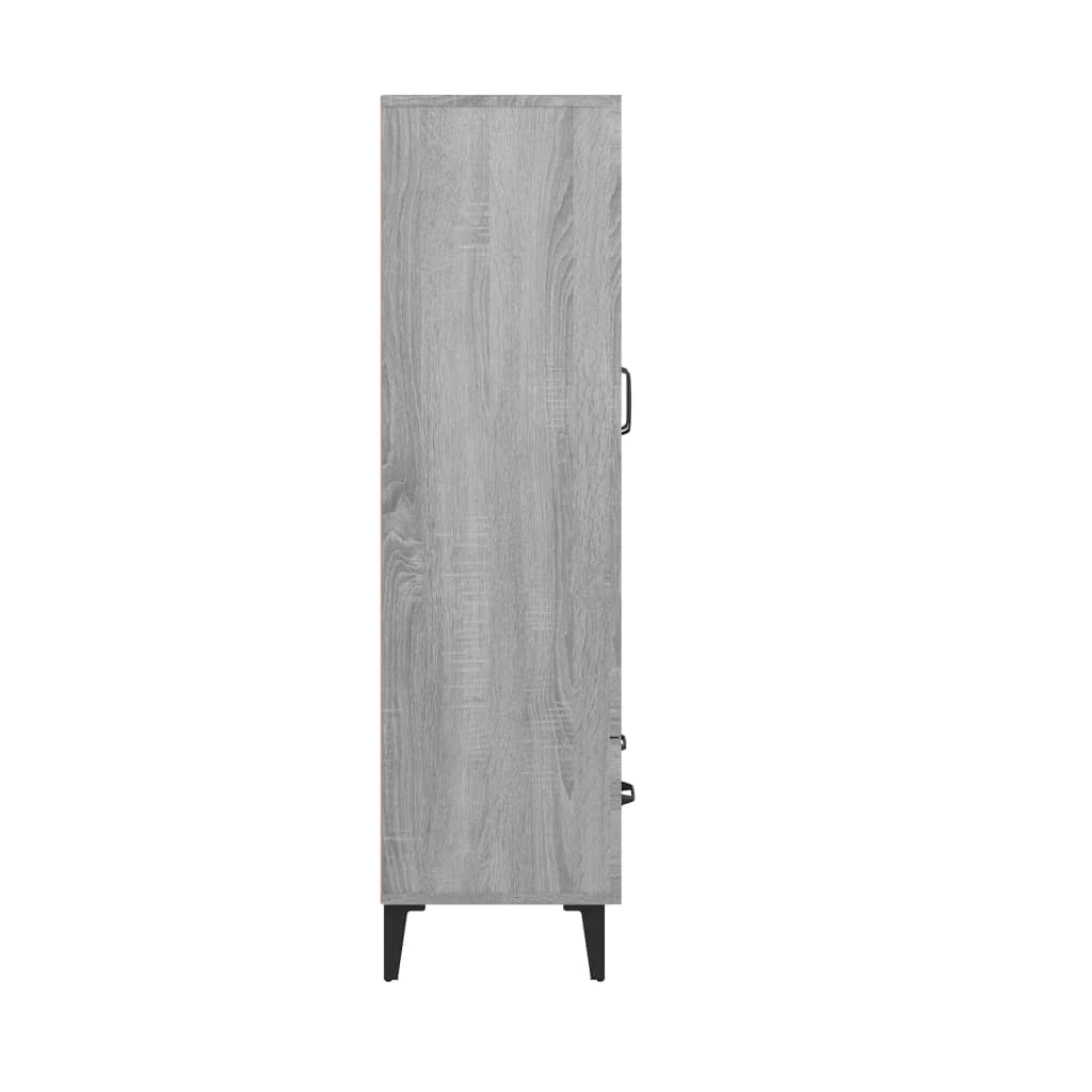 vidaXL Highboard Grau Sonoma 70x31x115 cm Holzwerkstoff