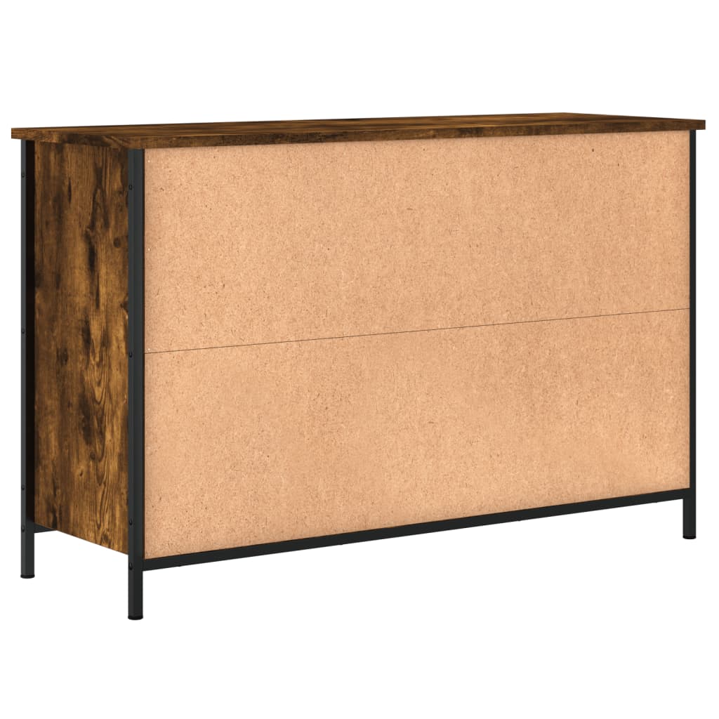 vidaXL TV-Schrank Räuchereiche 100x35x65 cm Holzwerkstoff