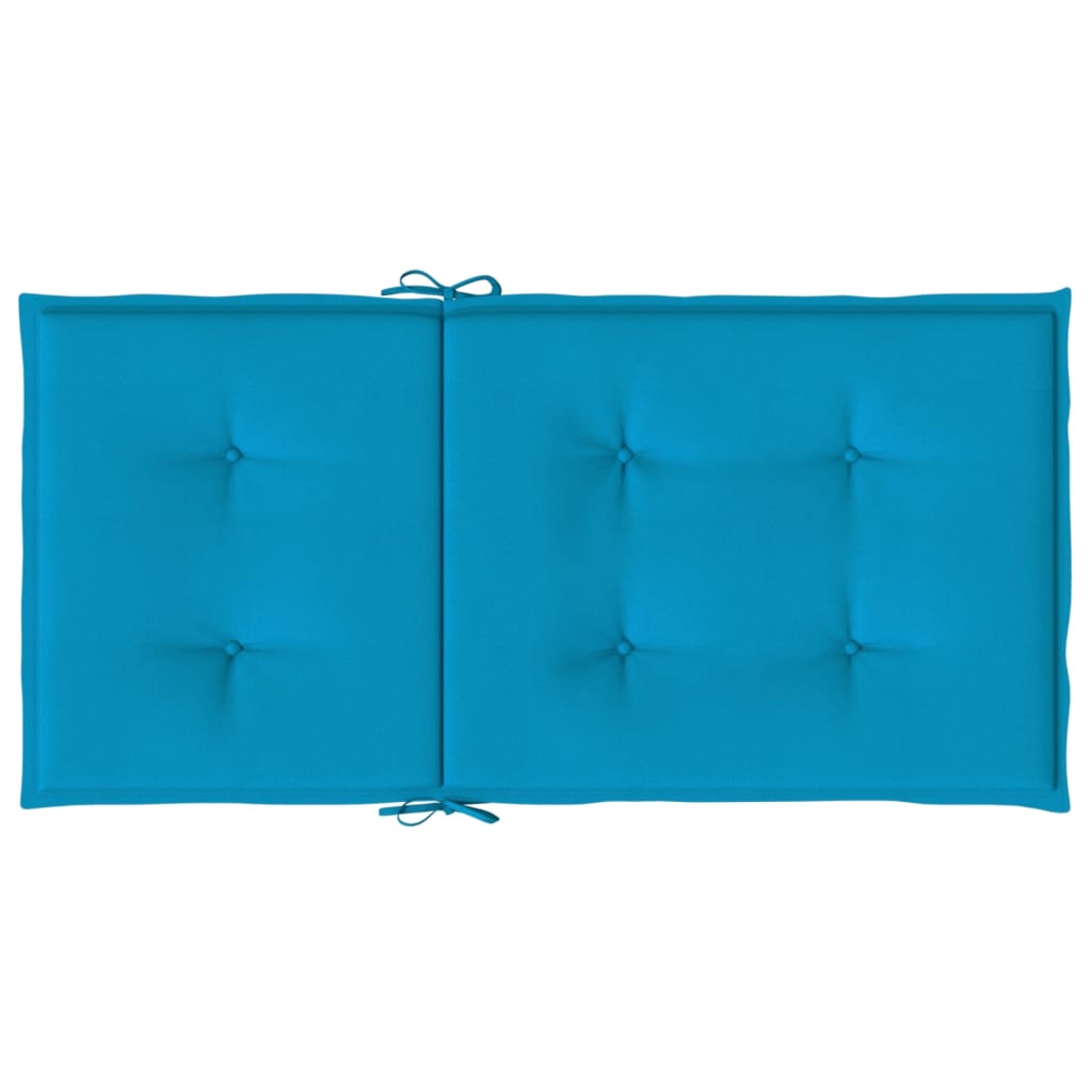 vidaXL Gartenstuhlauflagen für Niedriglehner 6 Stk. Blau 100x50x3 cm