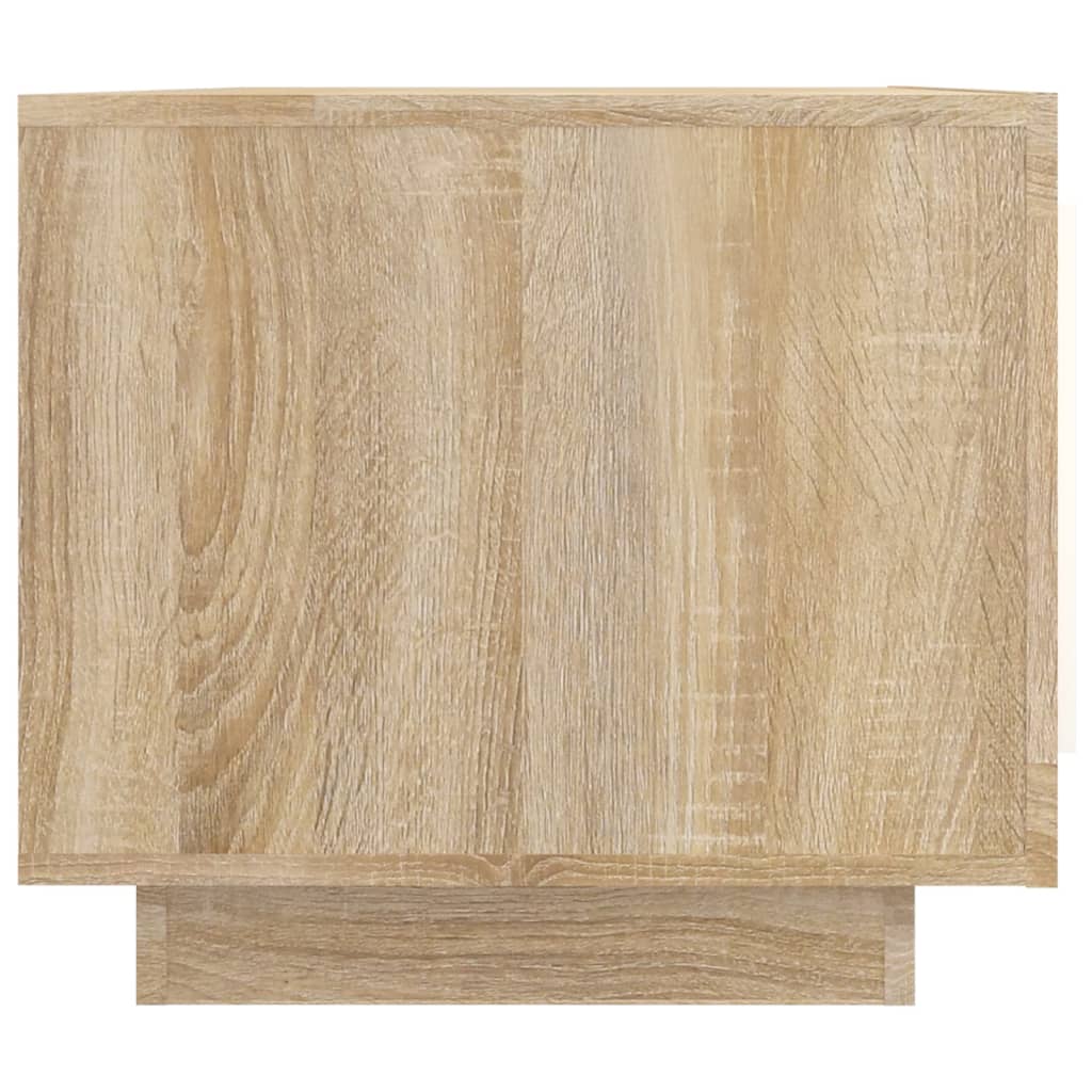 vidaXL Couchtisch Weiß Sonoma-Eiche 102x50x45 cm Holzwerkstoff