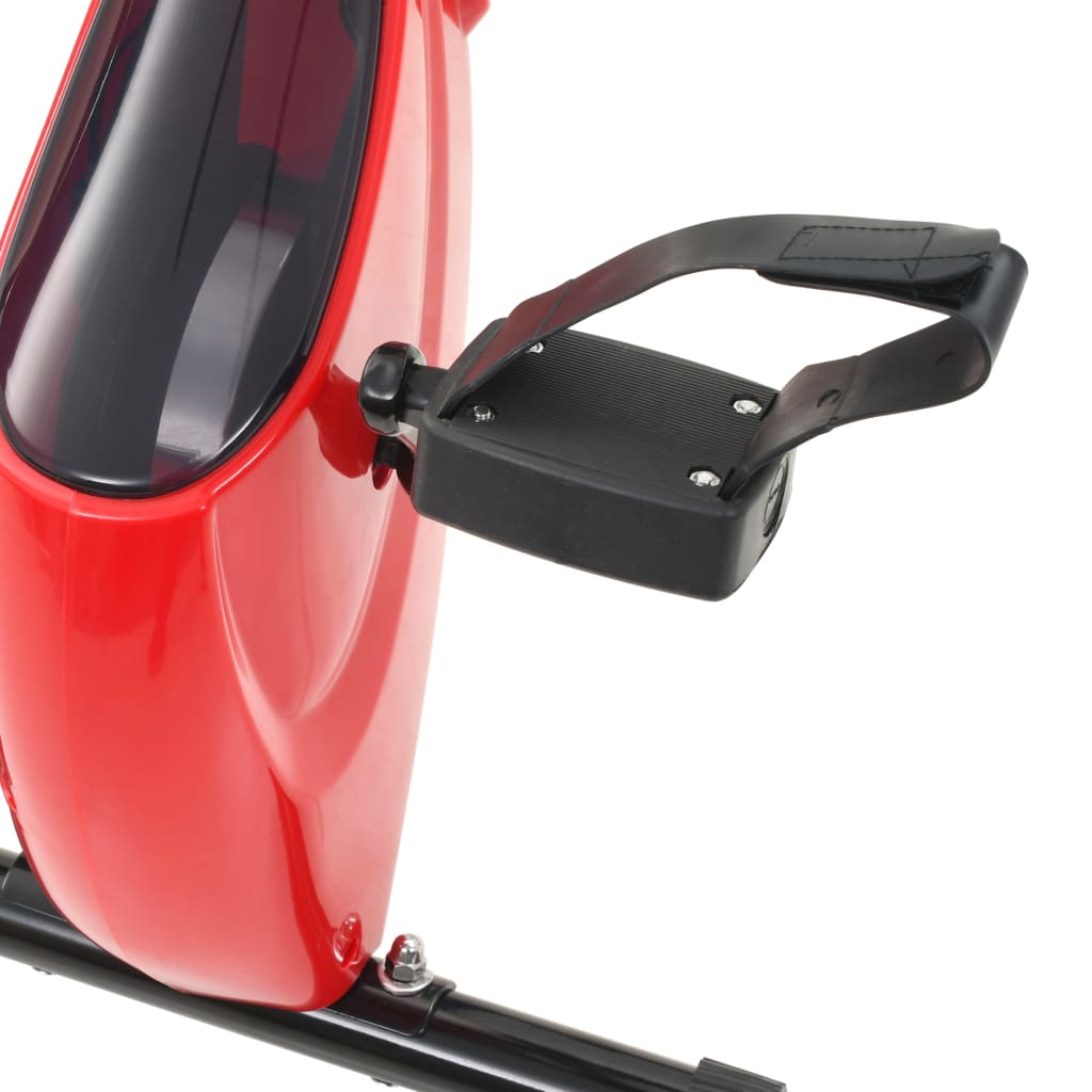 vidaXL Magnetischer Heimtrainer X-Bike mit Pulsmessung Schwarz Rot