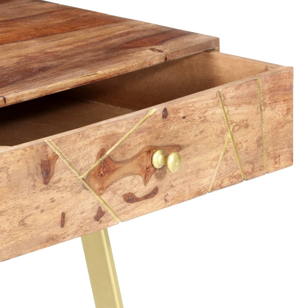 vidaXL Schreibtisch mit Schubladen 100x55x75 cm Massivholz Palisander