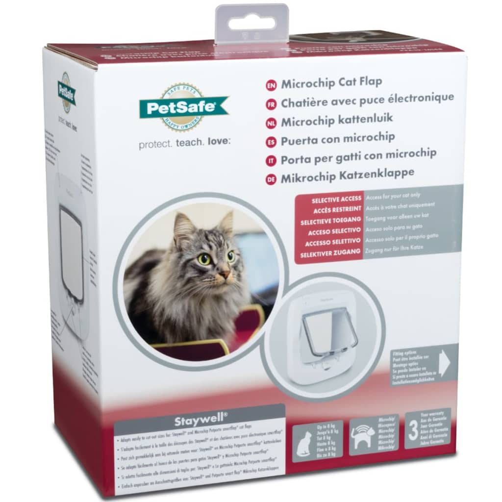 PetSafe Mikrochip-Katzenklappe Weiß PPA19-16145
