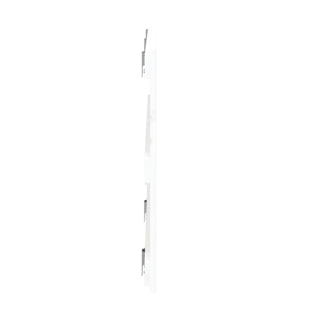 vidaXL Wand-Kopfteil Weiß 185x3x60 cm Massivholz Kiefer