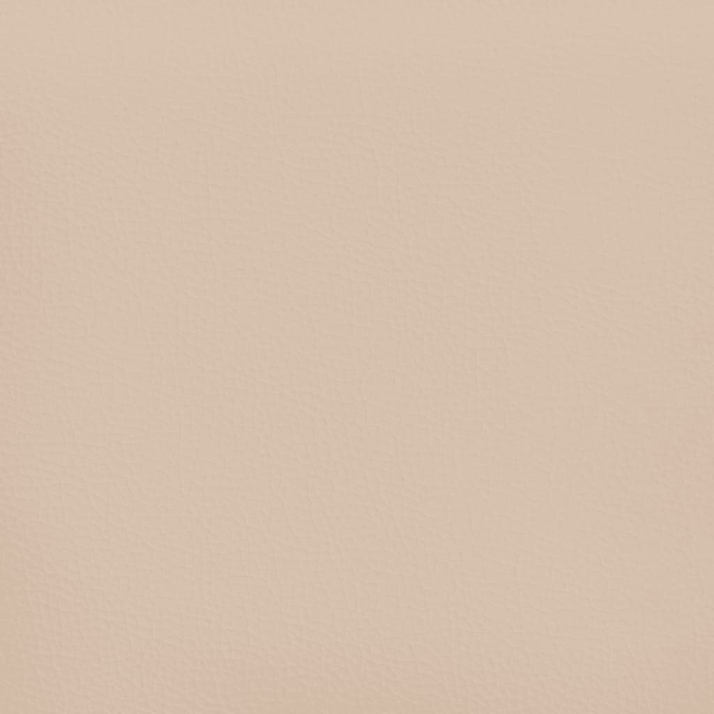 vidaXL Bettgestell Cappuccino-Braun 120x190 cm Kunstleder