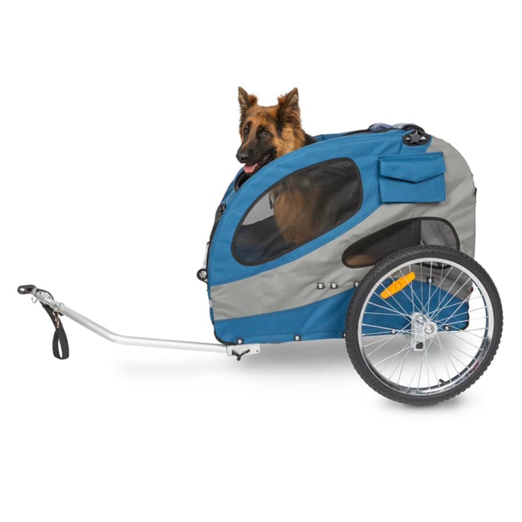 PetSafe Fahrradanhänger für Hunde Happy Ride L Blau