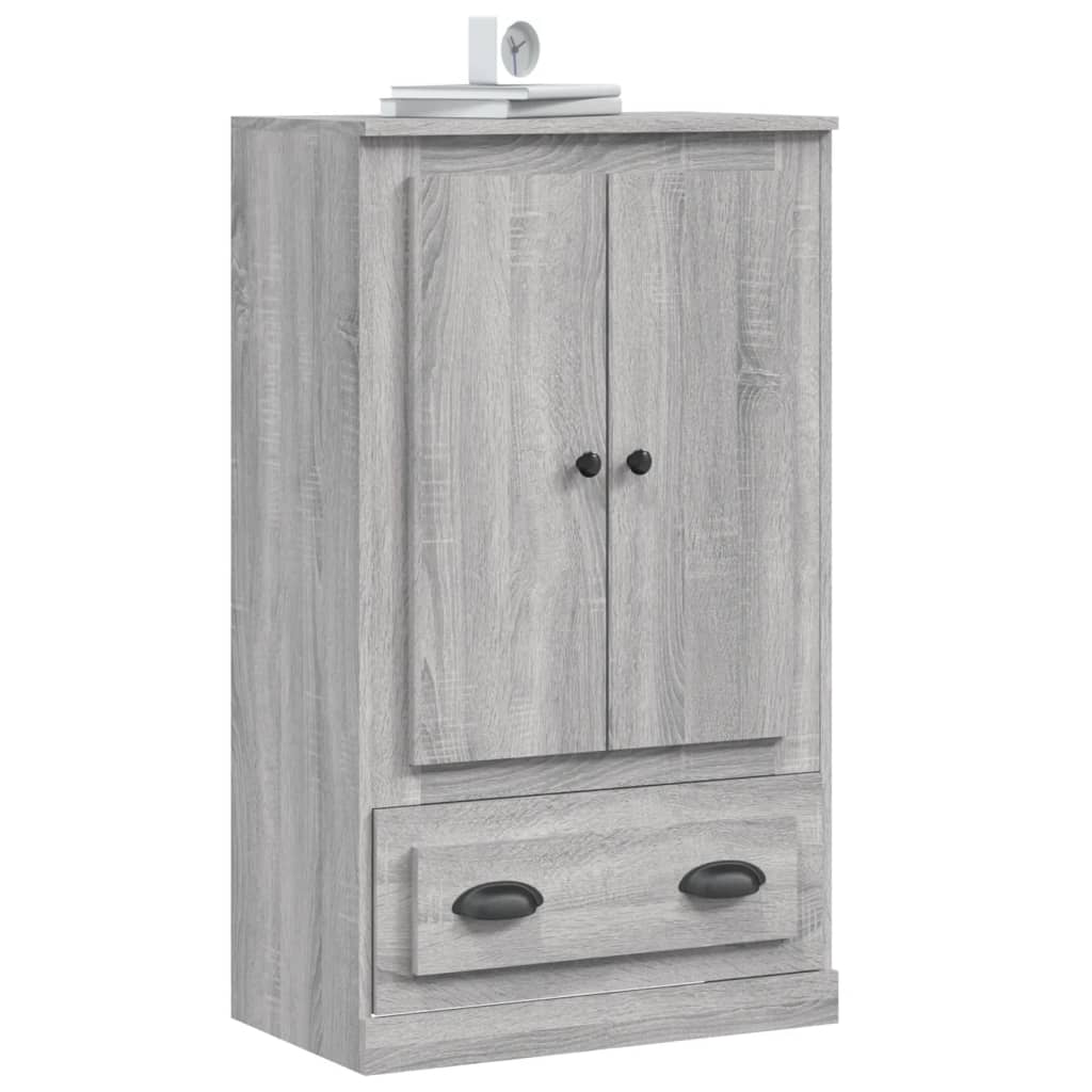 vidaXL Highboard Grau Sonoma 60x35,5x103,5 cm Holzwerkstoff