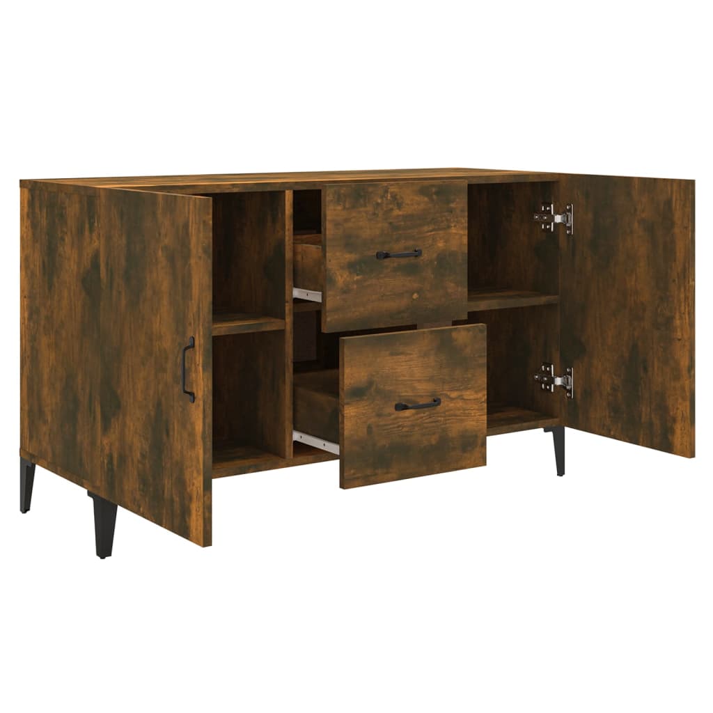 vidaXL Sideboard Räuchereiche 100x36x60 cm Holzwerkstoff