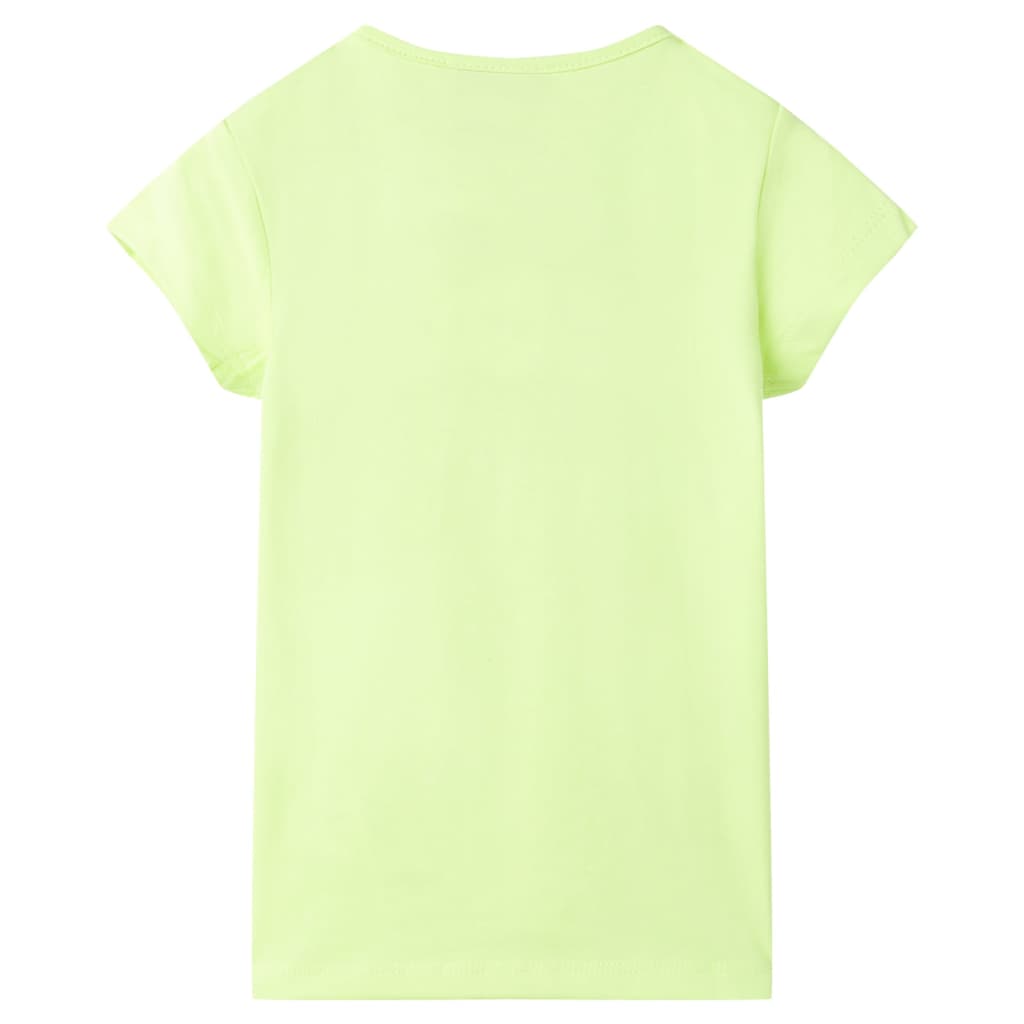 Kinder-T-Shirt Neongelb 92