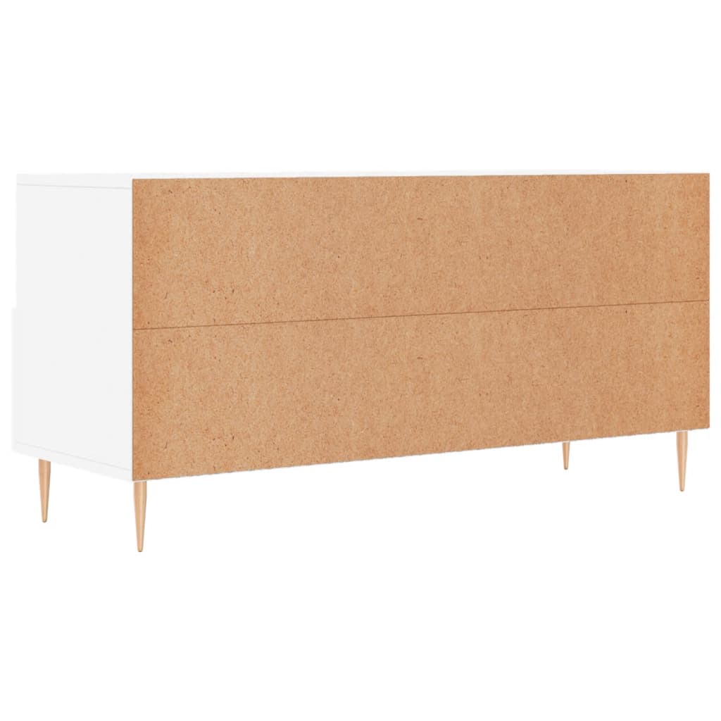 vidaXL TV-Schrank Weiß 102x36x50 cm Holzwerkstoff