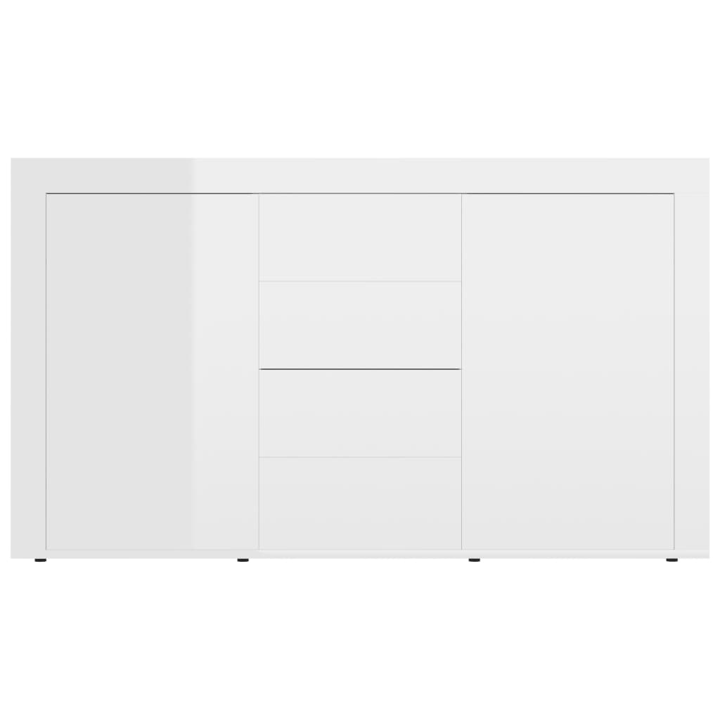 vidaXL Sideboard Hochglanz-Weiß 120x36x69 cm Holzwerkstoff