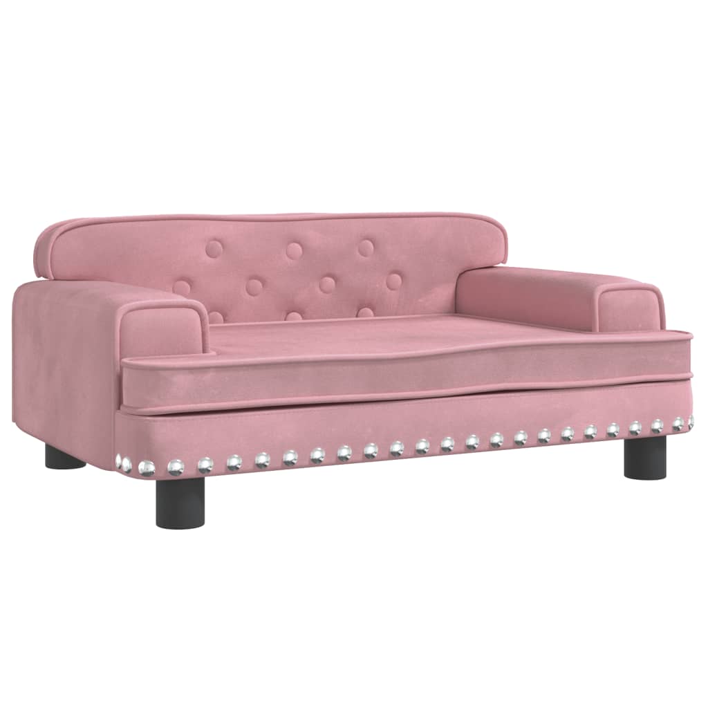 vidaXL Kindersofa Rosa 70x45x30 cm Samt