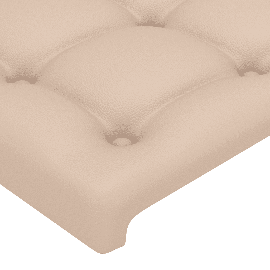 vidaXL Boxspringbett Matratze Cappuccino-Braun 160x200 cm Kunstleder