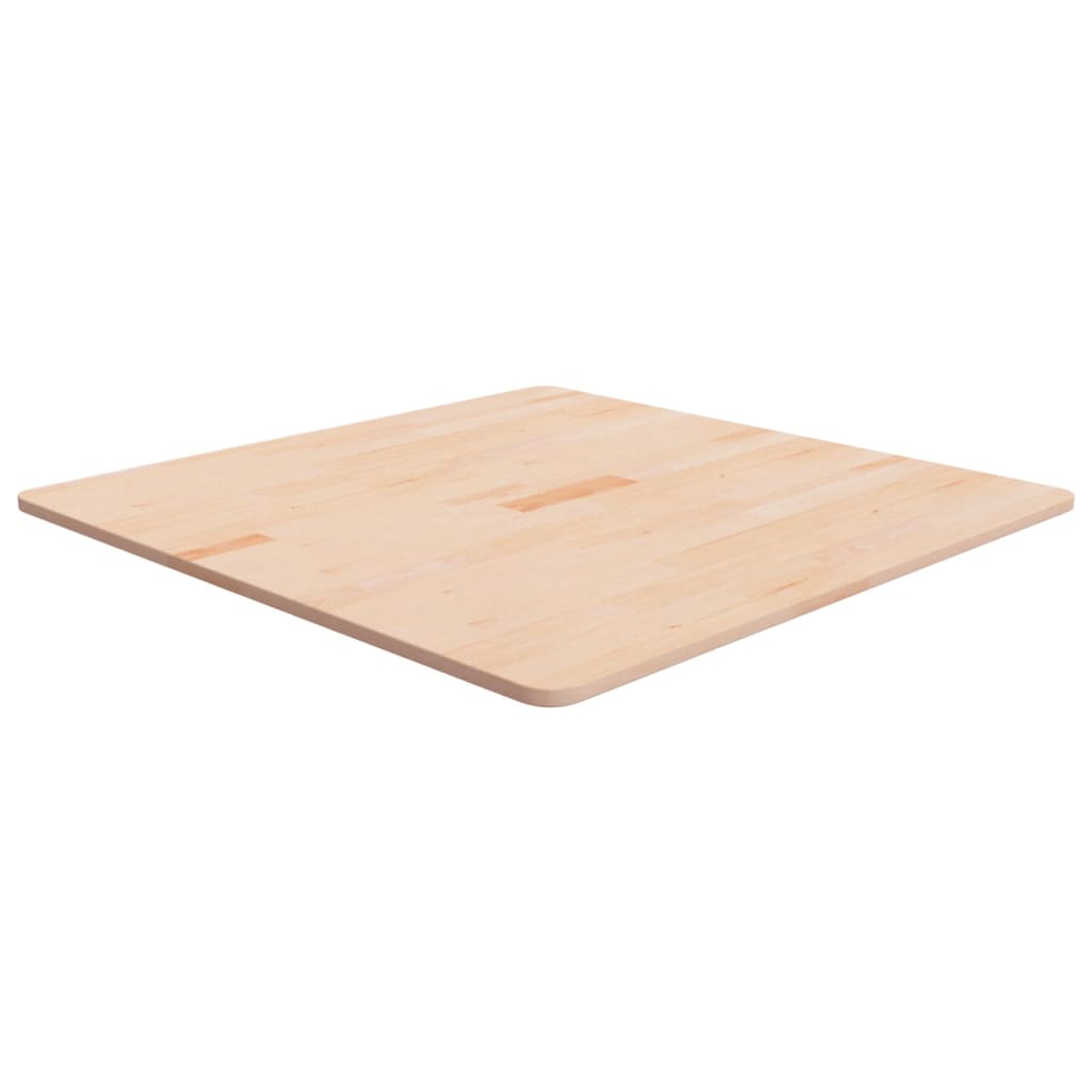 vidaXL Tischplatte Quadratisch 80x80x1,5 cm Eichenholz Unbehandelt