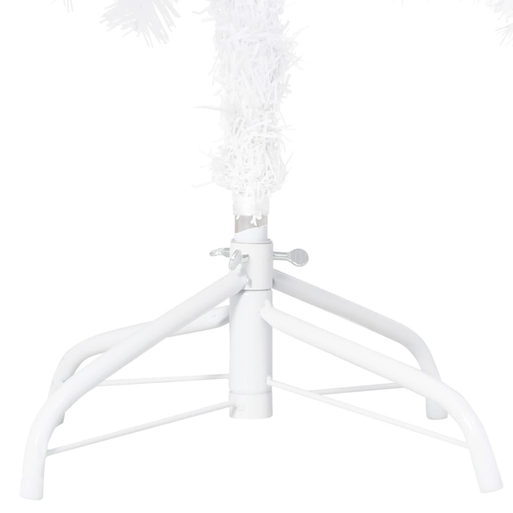 vidaXL Künstlicher Weihnachtsbaum mit Beleuchtung & Kugeln Weiß 180 cm