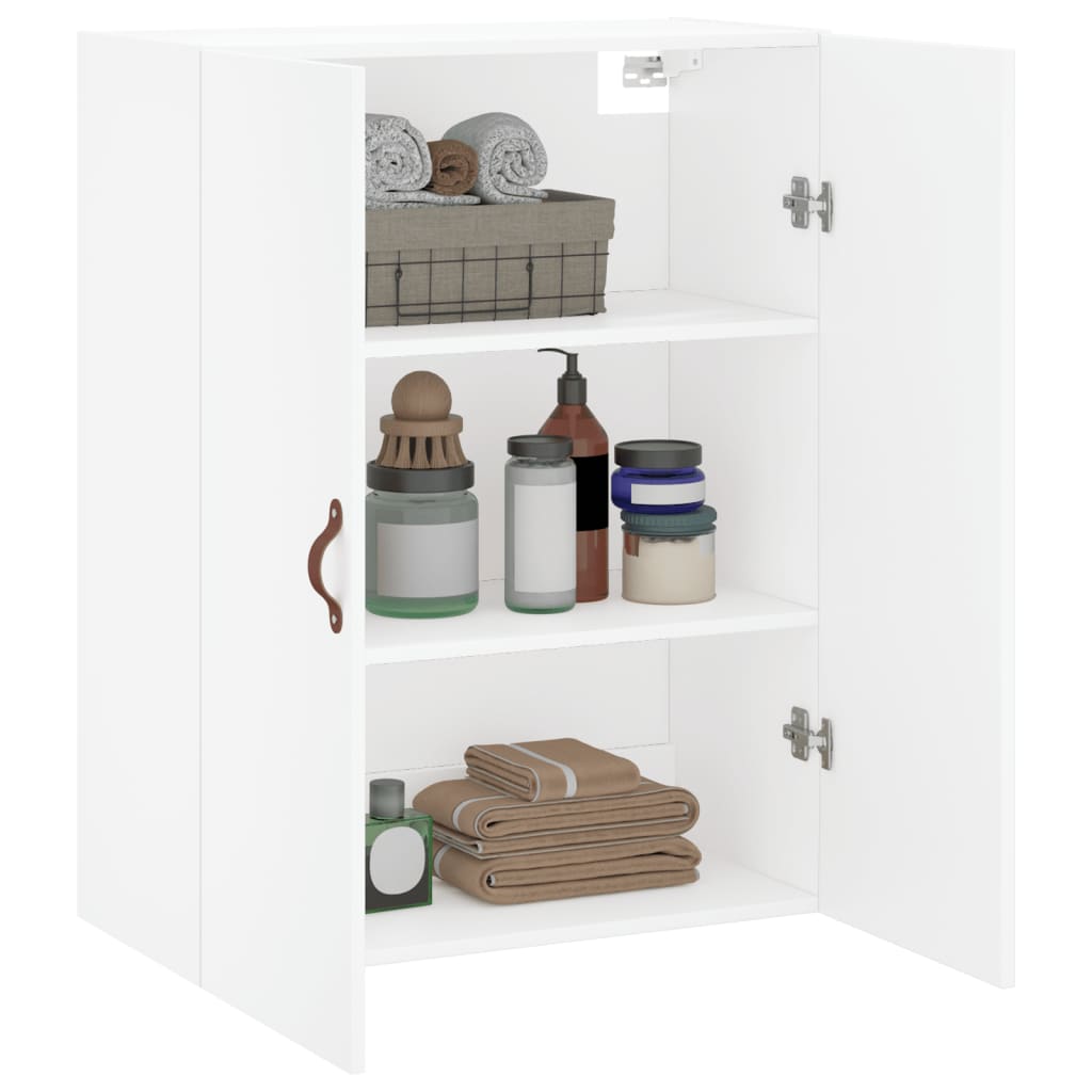 vidaXL Wandschrank Weiß 69,5x34x90 cm